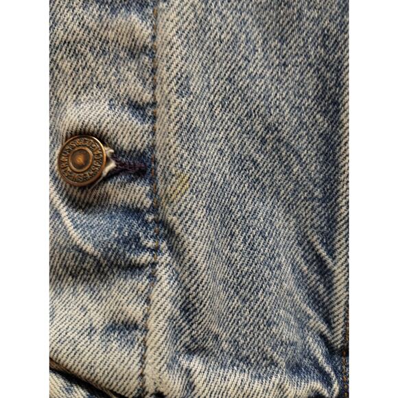 Vintage 80s 90s Levi Strauss Men Size Large Denim Jean Trucker Jacket 70507-0214 - Picture 3 of 8